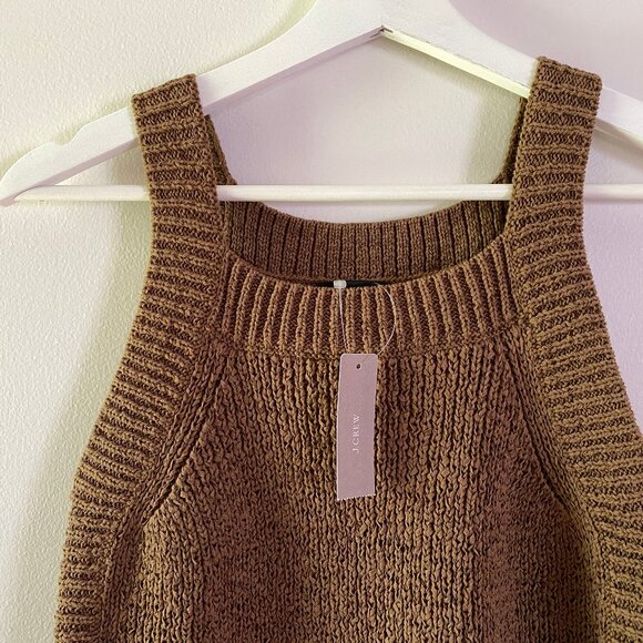 J.Crew Knit Tank, Dark Olive Color, Size S, NWT. - Picture 2 of 4